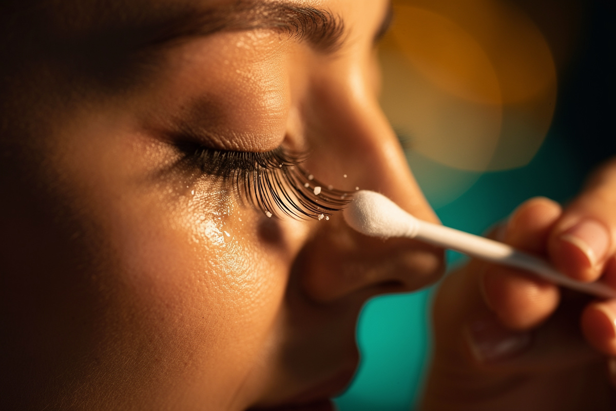 Enlever les résidus de colle d’extension de cils soi-même