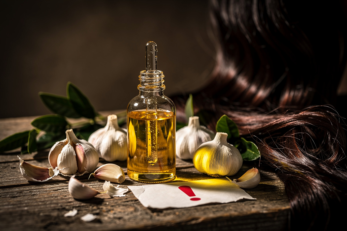 Huile d'ail sur les cheveux : quels dangers ?