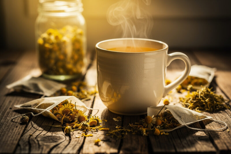 Tisane de camomille périmée : peut-on encore la boire ?