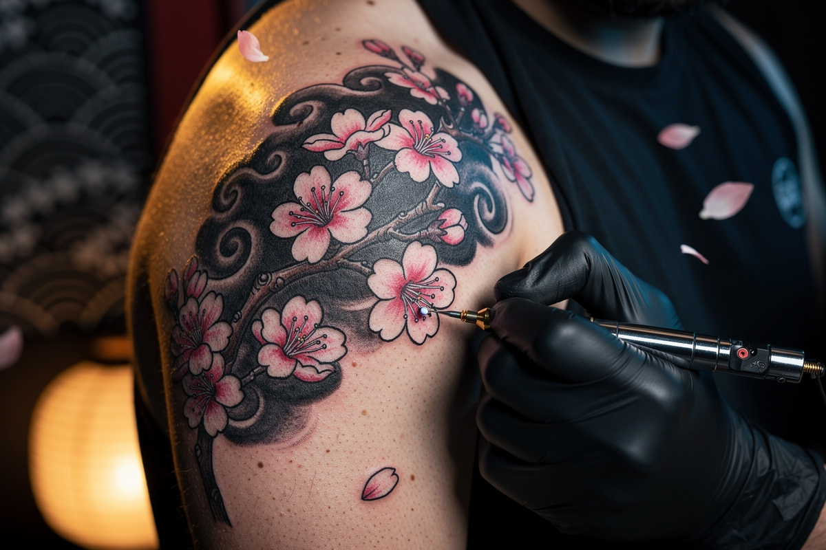 Tatouage fleur de cerisier : signification, styles et conseils d’expert