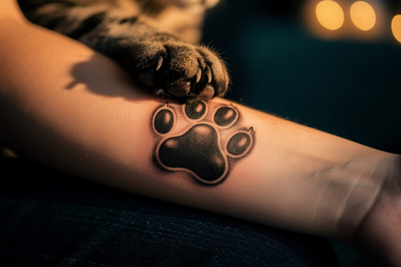 Tatouage patte de chat : signification, design et conseils